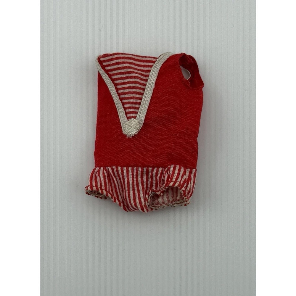 Vintage 1964 Mattel Barbie Skipper Doll #950 Red Striped Swimsuit
